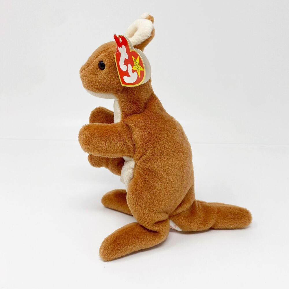 TY Vintage Kangaroo "Pouch" Beanie Baby - Picture 5 of 10